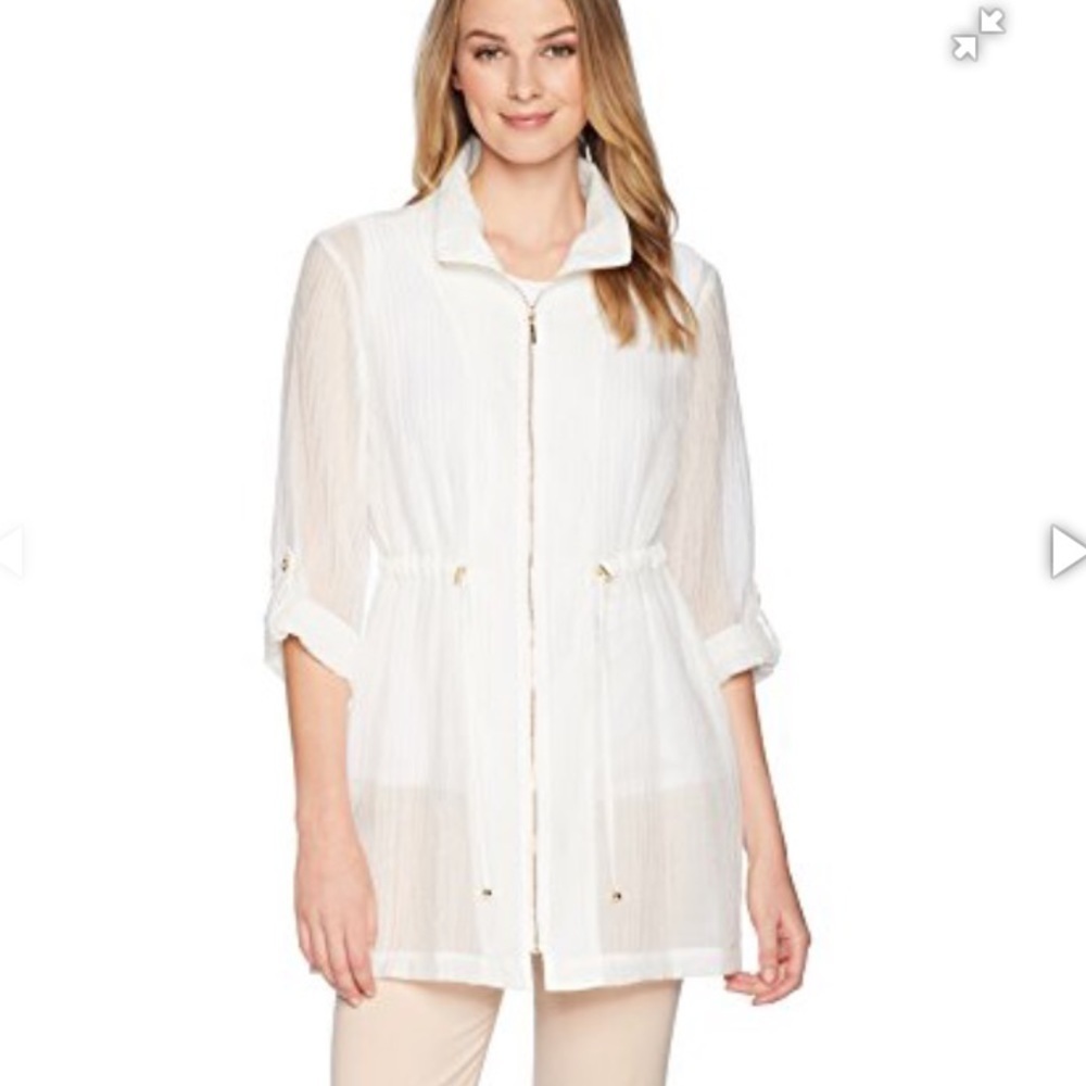 NWT Kasper crinkle Jacket woman’s small‎